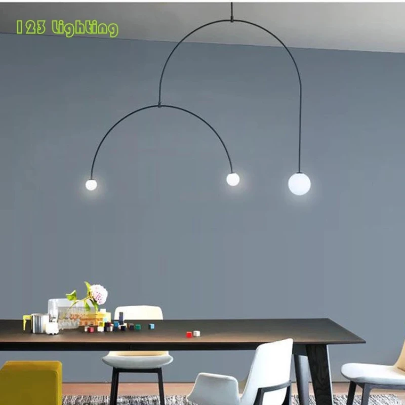 Modern Black Metal Restaurant Pendant lights Concise Home Loft Parlor Hanging Light Special Pendant Lamp 110-260V Nordic Lamp