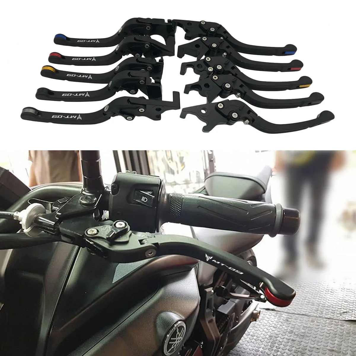 Semspeed Foldable levers For Yamaha MT-09 2021 2022 SP Tracer 900 GT Adjustable Brake Clutch Levers Left Right for MT 09 Tracer