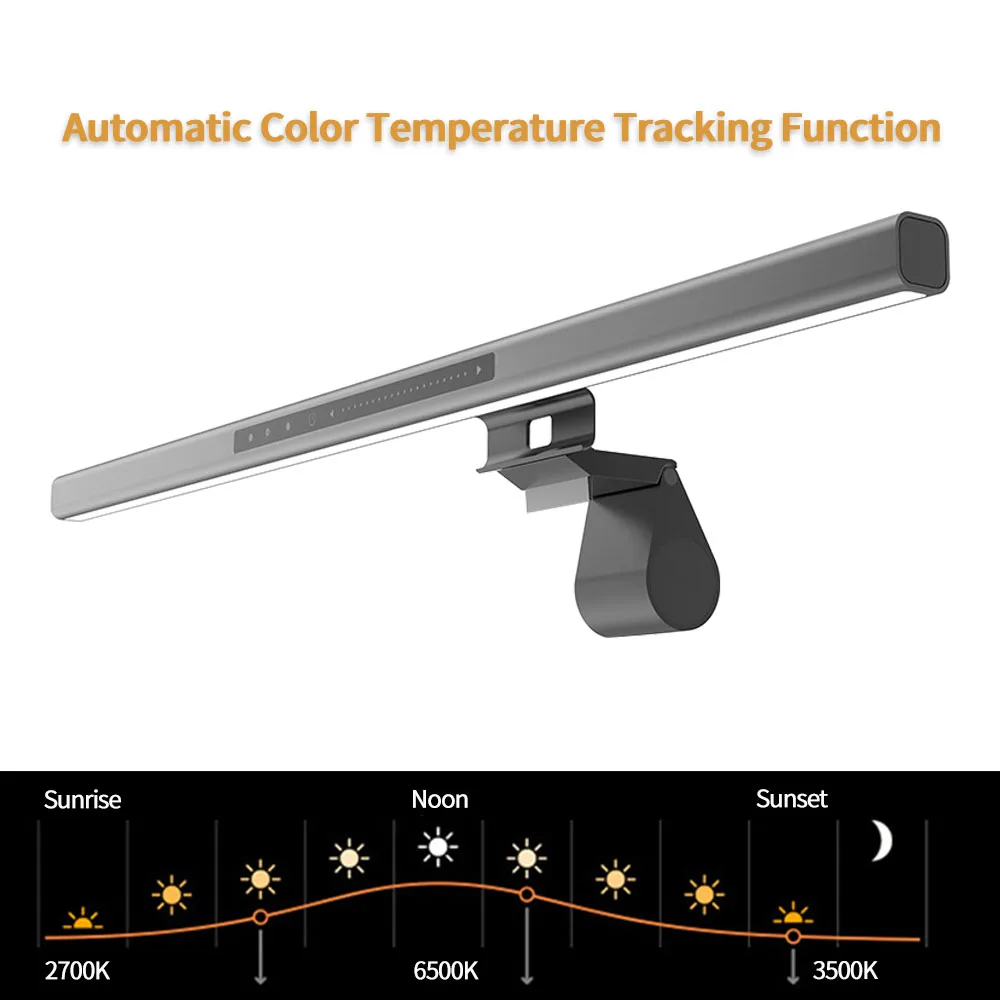 E-kong Smart Eye Protect Neutralize Blue Light Table Lamp Computer Screen Hanging Light Automatic Tracking of  Color Temperature