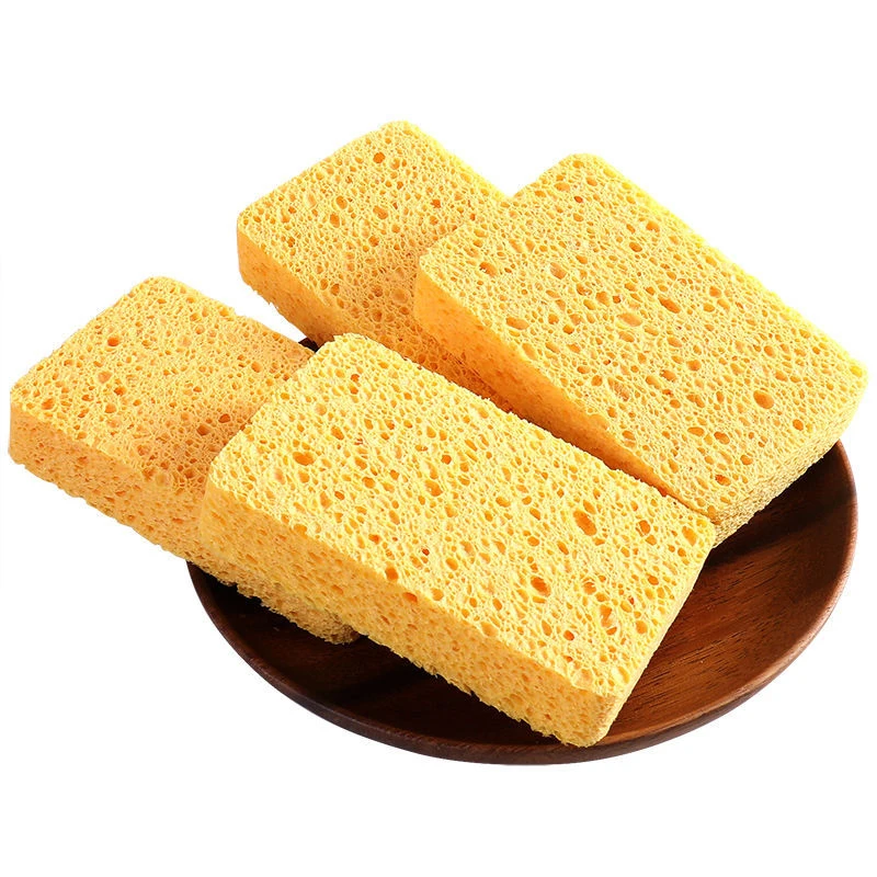 Natural Floristic Kitchen Cellulose Sponge Wash Dishes Eco Friendly Product Idea Household Supplies For Home Zero Waste Utensils