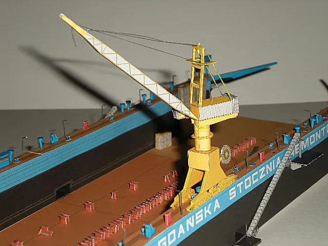 1:400 Scale Ostrow II Poland Floating Dock DIY Handcraft Paper Model Kit Handmade Toy Puzzles