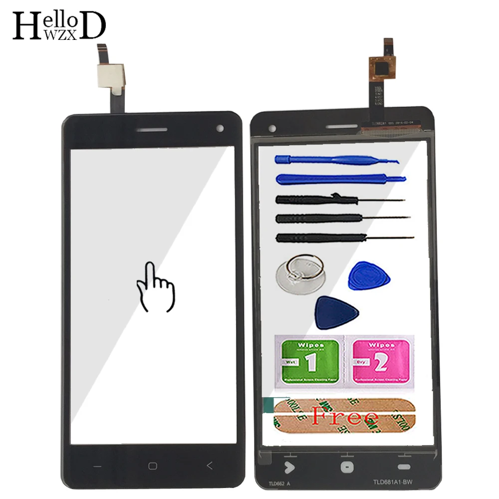 5.0'' Touch Screen For Vkworld T5 SE Touch Screen Glass Tested Front Glass Digitizer Panel Lens Sensor Tools + Adhesive