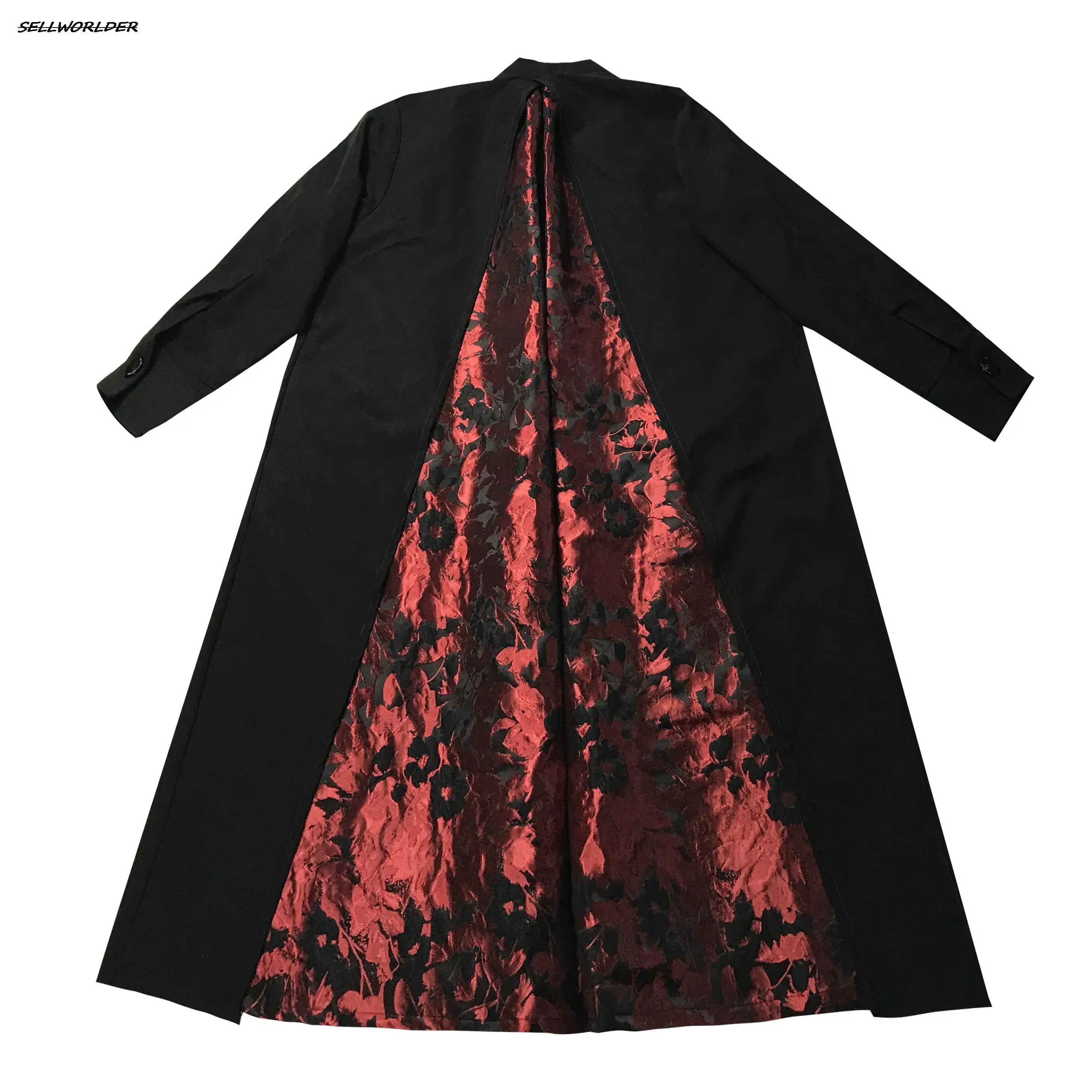 2023 SELLWORLDER Japan Style flower Embossed back Panel jacket Thick Cotton Coats Long Jackets