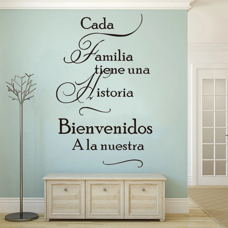 Spanish House quote wall stickers for home decoration vinyl engraving decal art poster for home decoration sz-061