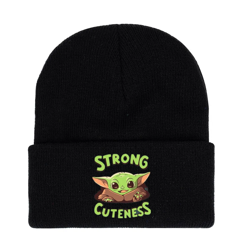 2020 New Baby Yoda Winter Hat for Men Women Children Cold-Proof Cartoon Star Wars Warm Stocking Cap Gift for Friend