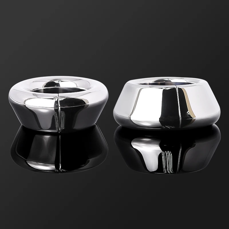 Magnetic Stainless Steel Heavy Duty Weight Ball Stretcher Scrotum Penis Ring Lock Delay Ejaculation Adult Sex Toys For Male