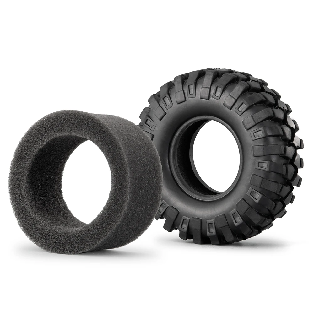 YEAHRUN 1.9 inch Rubber Beadlock Wheel Tyres 96mm/108mm Tires for Axial SCX10 TRX-4 CC01 1/10 RC Crawler Car Model Upgrade Parts