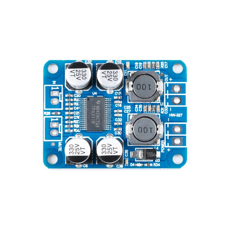 2Pcs/1pc TPA3118 60W PBTL Mono Digital Power Audio Amplifier Board Module DC 8V-24V 1X60W 1*60W Replace TPA3110 For Arduino