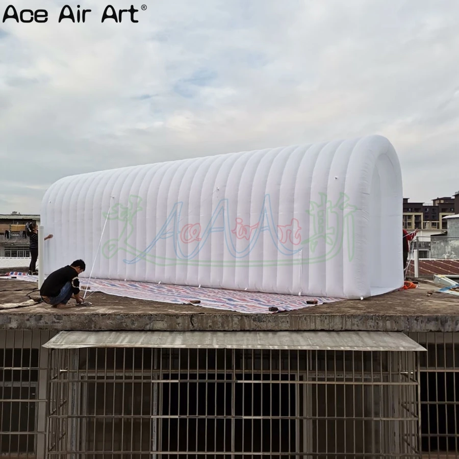 Tenda inflável do túnel da porta da terra projetada de hábil, canal da cobertura da fase do VIP com cortinas para a festa ao ar livre à venda feita na China