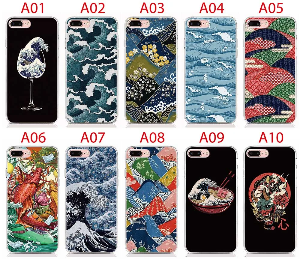 For Google Pixel 4 4XL 3A XL 3A 2 2XL 3 3XL Soft Tpu Silicone Case Print Japanese Art Cover Coque Shell Phone Cases