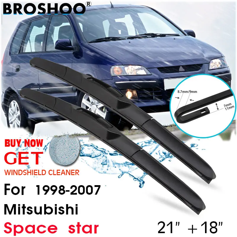 Car Wiper Blade Front Window Windscreen Windshield Wipers J hook Blades Accessories For Mitsubishi Space star 21