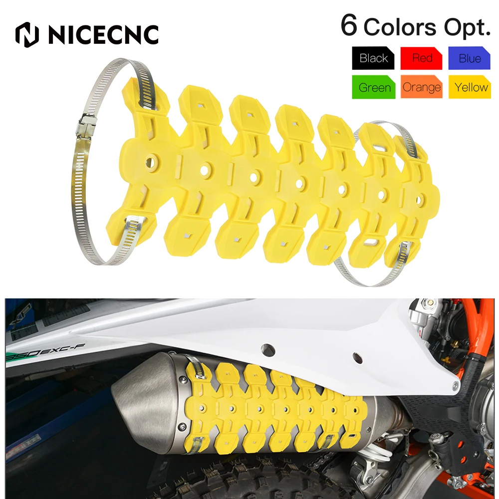 

NICECNC Exhaust Muffler Silencer Protector Guard Cover For Suzuki DRZ RMZ 400 RM DR Kawasaki KX KXF KLX 125 250 450 Motorcycle