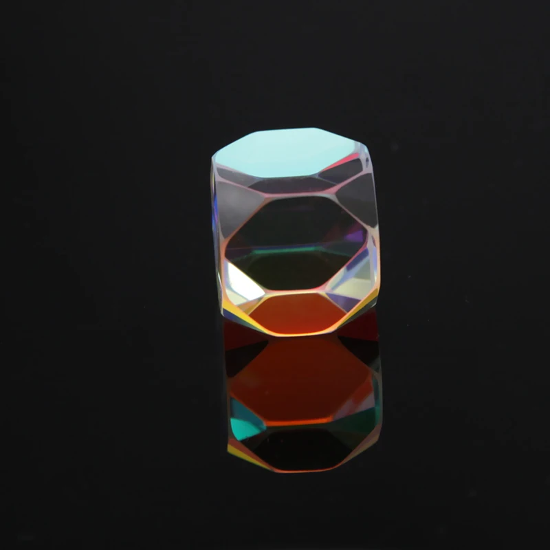 Cross dichroic prisma dice Octahedral beam combiner Optical glass decorative Cube color prism crystal prisme