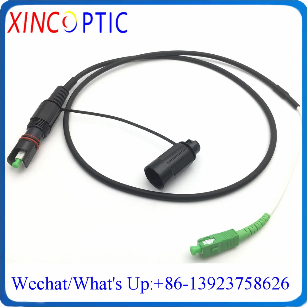 

IP67 Waterproof HUAWEI Mini SC/APC to MINI SC APC OptiTap Connector 1/2/3/5/7M 5.0mm Black Cable Fiber Optical H Connector Cord