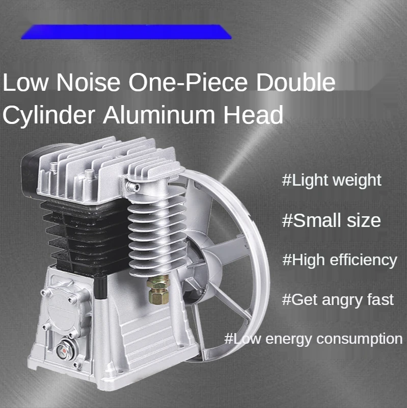 3kw/4kw Conjoined 2 Xi Lanh Bơm 115PSI Tiếng Ồn Thấp Nhà Cải Tiến Sơn Phun Đầu Nhôm Công Nghiệp Máy Bơm Không Khí