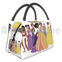 Portable Insulation Bag Animated Girls Princess Anastasia Kida Nani Chel Esmeralda Animation Movie Movies