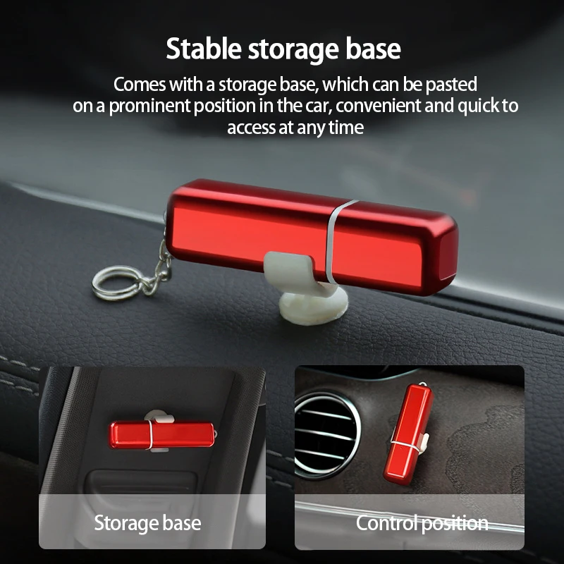 Martello di sicurezza per auto in Pvc pratico facile da usare e da trasportare forte potenza esplosiva accessori per auto squisiti e compatti argento rosso