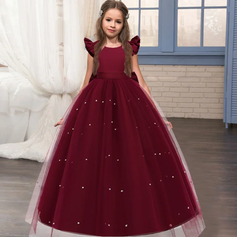 Girl Princess Party Dress Children Christmas Costume For Formal Bridesmaid Evening Wedding Prom Vestidos Kids Clothes Vestidos