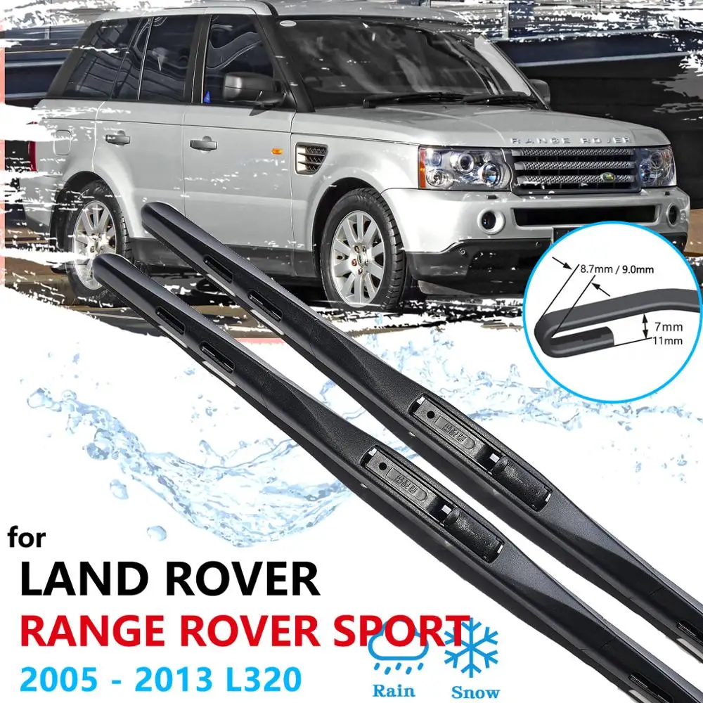 Car Wiper Blade for Land Rover Range Rover Sport 2005~2013 L320 Front Windshield Wipers Car Accessories 2006 2007 2008 2009 2010