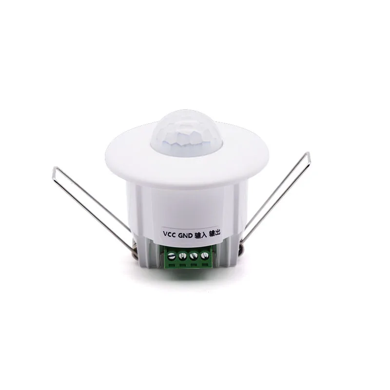 New reed switch signal switch silent dry contact 12V-24V Ceiling mini embedded infrared human body motion sensor switch