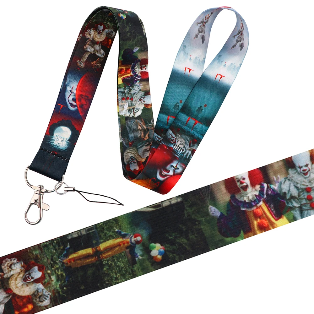 YQ801 Classic Horror Movies Murderer Lanyard Phone Rope for ID Badge Holder Neck Strap Keychain Cord Hang Rope Lariat Jewelry