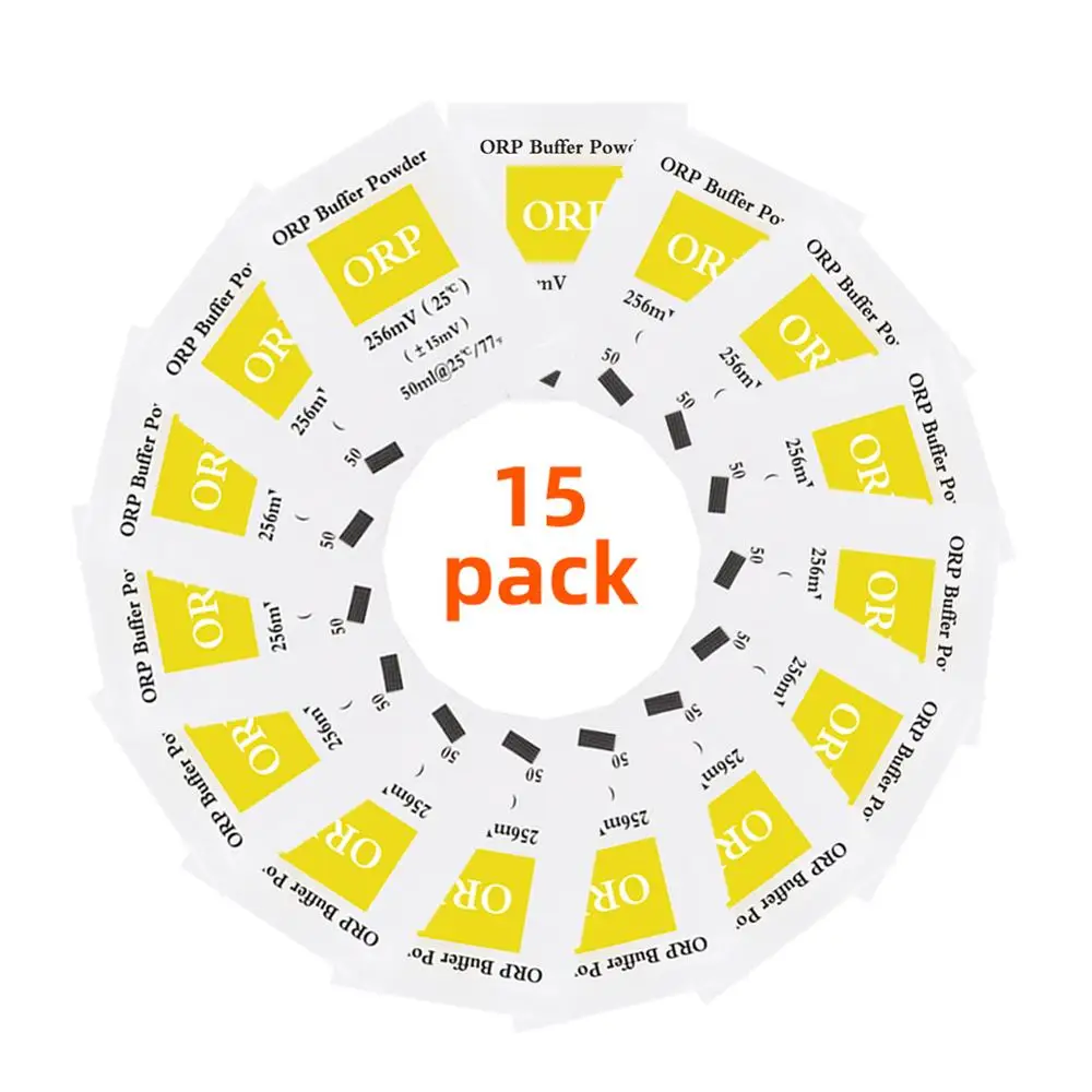 Yieryi 5/10/15/20/30pcs ORP Calibration Powder Buffer Powder Redox Potential Analyzer Test Pen Calibration Liquid