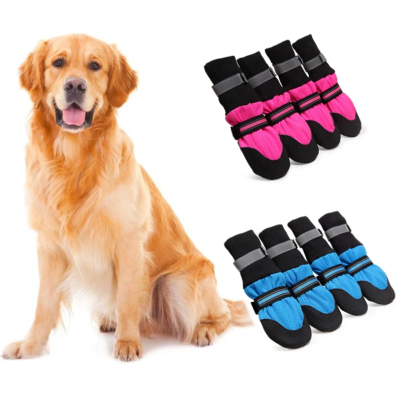 Breathable Pet High Shoes for Medium Large Dogs Summer Big Dog Boots Greyhound Labrador Accessories Mascotas zapatos perro