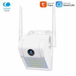 1080P WiFi IP Camera Tuya Smart Home Outdoor Wall Lamp Wireless IP Surveillance Camera