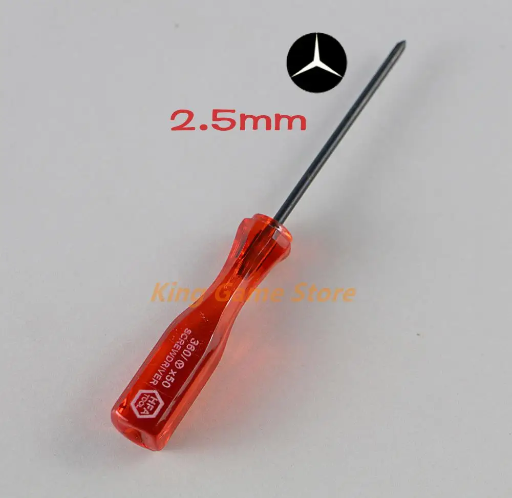 50pcs/lot 2.5mm + Cross Screwdriver Y Tri-Wing Screwdriver For Wii NDS NDSL GBA SP Game Repair Tool Replacement Parts