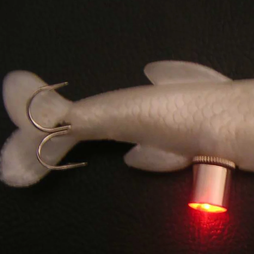 Señuelo de pesca nocturno, luz LED subacuática, para atraer cebos y peces