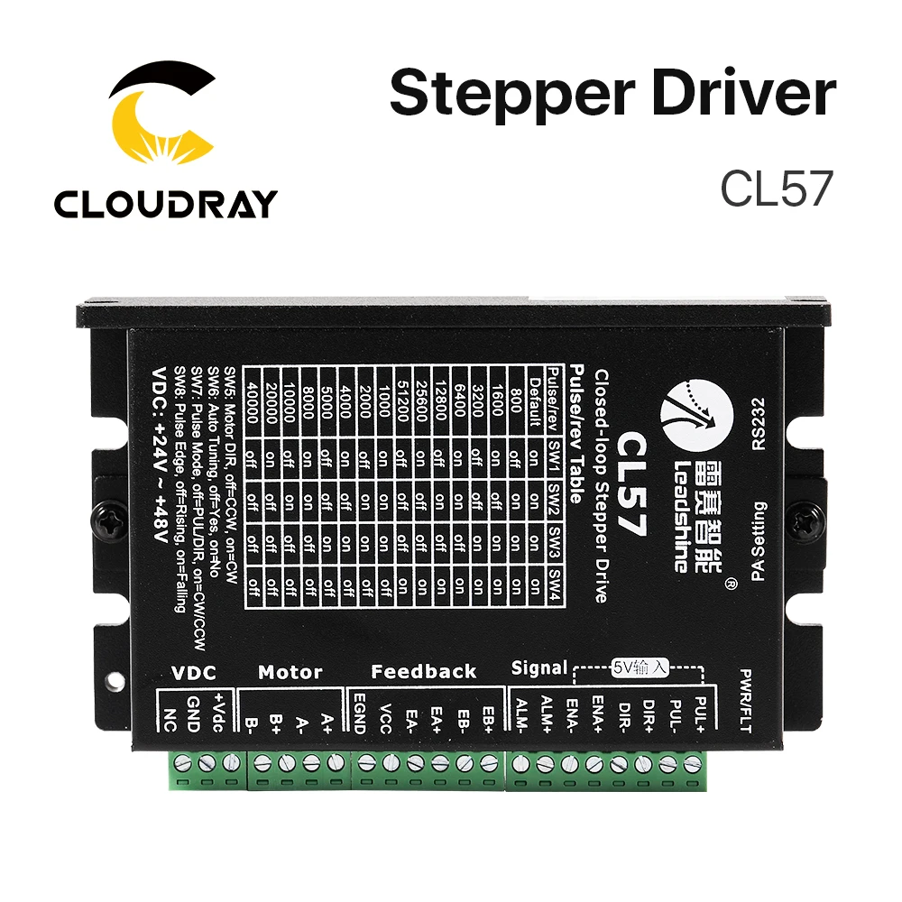 Leadshine CL57 Nema 23 Digital Closed Loop Stepper Motor Driver Stepper Driver for 3D Printer Cutting Machine