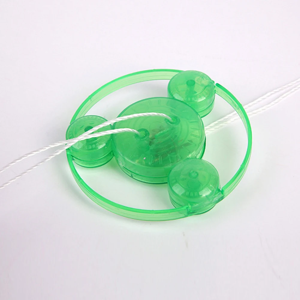 Мигающая игрушка Йо-Йо, уличная пластиковая цветсветодиодный светодиодная подсветка, Тянущая проволока, летающая тарелка, Детская Классическая Игрушка-йо шар