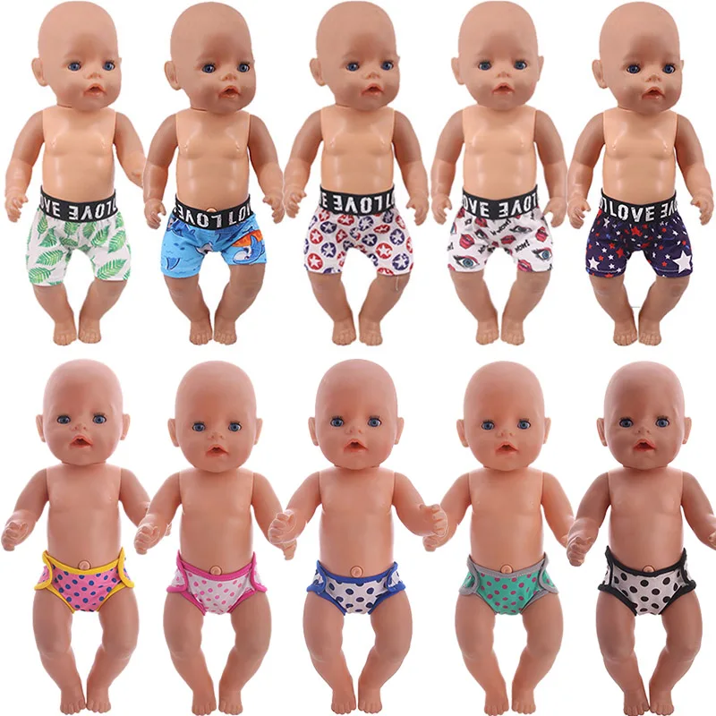 Doll Underpants Panties Doll Clothes Accessories Underwear For 18Inch American Doll&43cm Reborn New Born Baby Doll Girl DIY Toys