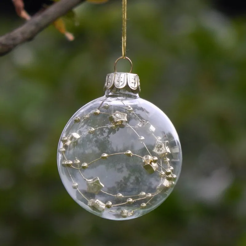 

Free Shipping Diameter=15cm 20cm Big Size Transparent Glass Globe Christmas Day Decorative Pendant Festival Wedding Hanger