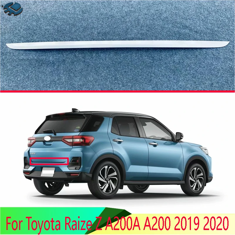 For Toyota Raize Z A200A A200 2019 2020 Car Accessories Stainless Steel Tail Door Cover Trim Rear Trunk Molding Bezel Styling