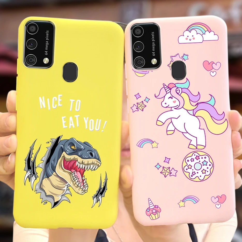 For Samsung Galaxy M21s Case M31 Case Cute Cat Panda Cover Soft Silicone Phone Cases For Samsung M31 M315F M 21s Back Cover Capa