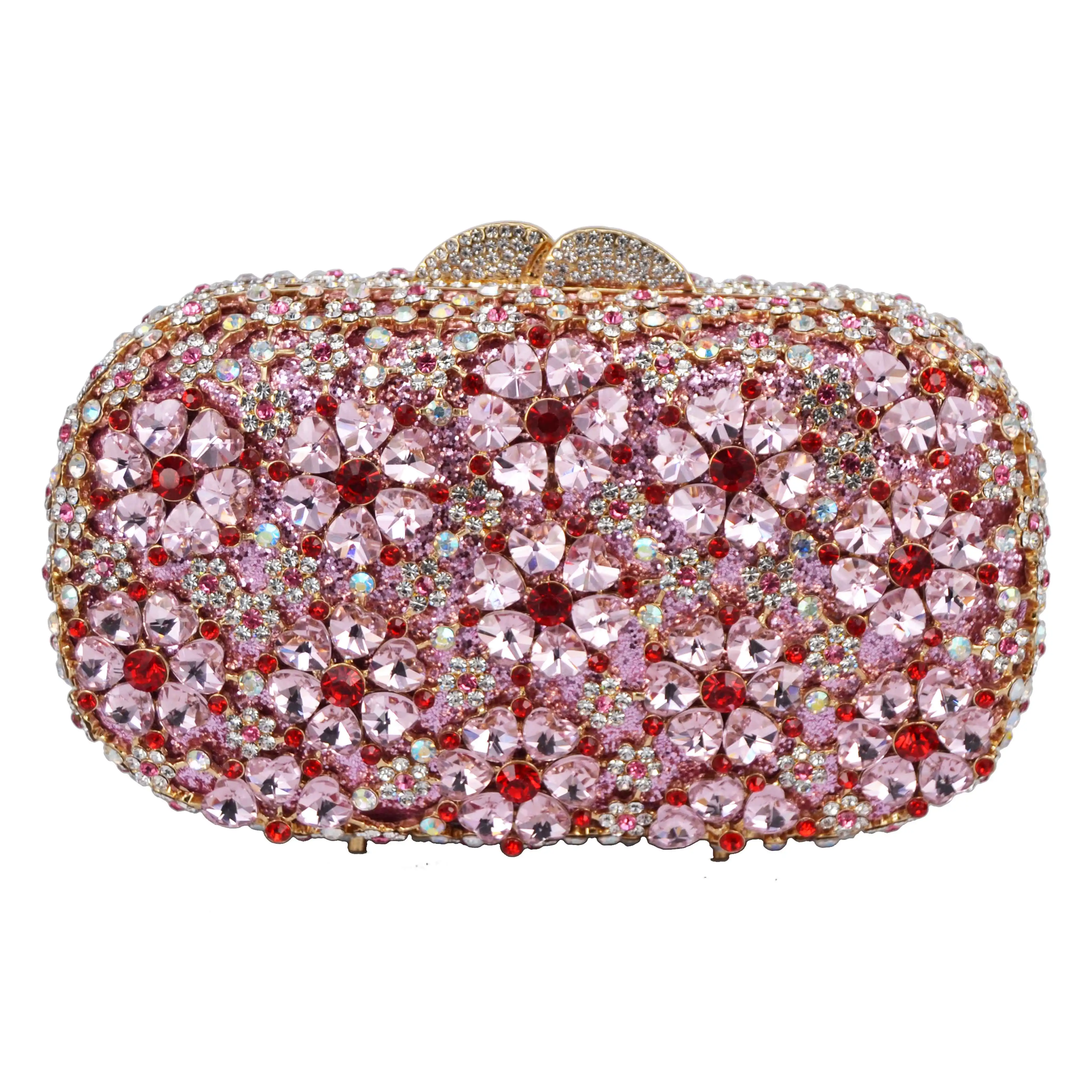 

KHNMEET Plum Flower Pattern Emerald Crystal rhinestone Evening Bags Women Luxury Purse Handmade Clutch Bags Party Purse SC781