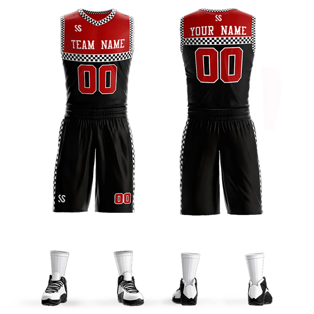 

Customizable Basketball Suit For Men Sportwear Full Sublimation Printed Jerseys Sports Training Quickly Dry Tracksuits