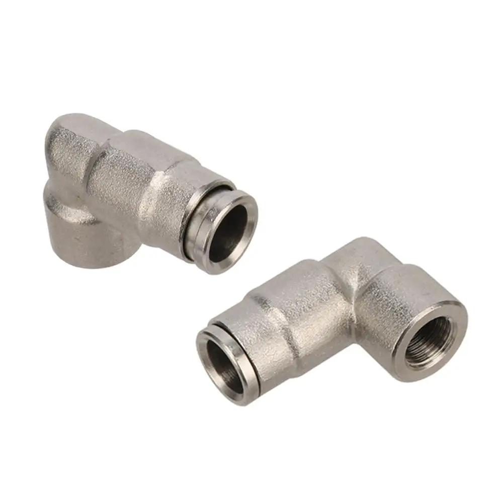 

3/8" to 1/8" Female Thread Elbow Connector 9.52mm Hose Pipe Quick Connectors 1/8" Threaded Misting Nozzles Coupling Adapter 1 Pc