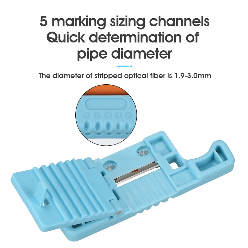 FTTH fibra óptica Stripper, tubo tampão solto, cabo longitudinal Stripping, ferramenta de acesso MAST-5, MSAT-5, 1.9-3.0mm