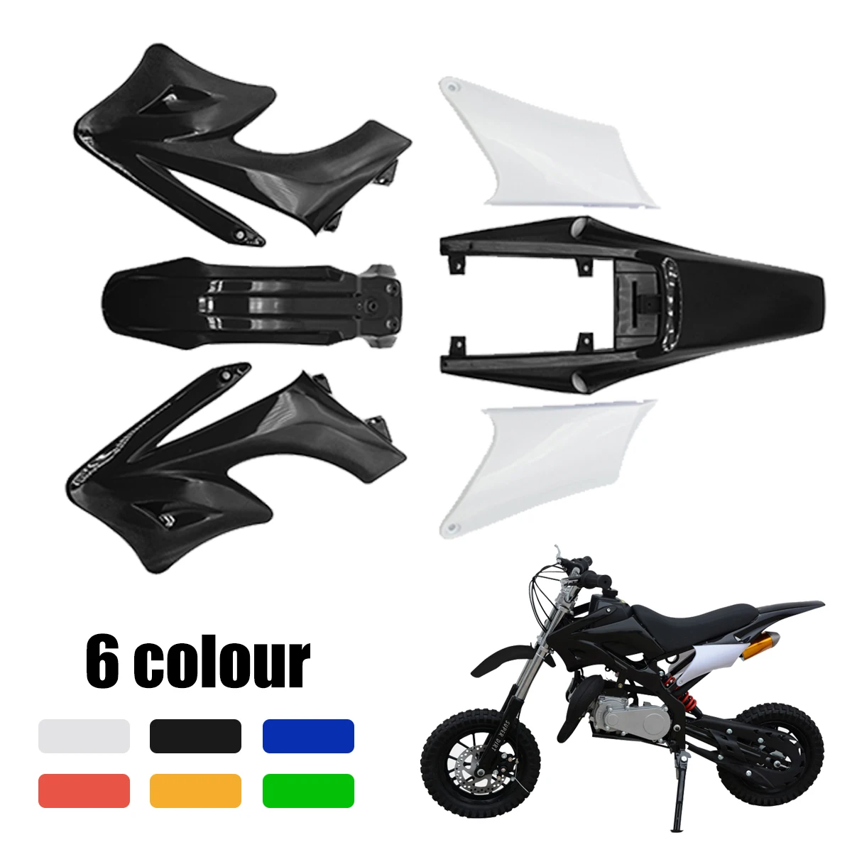 

Full Plastic Fender Bodywork Cover Kits Plastics Fairing For Apollo Orion 90cc 110cc 125cc 140cc 150cc 160cc 250cc Dirt Bike