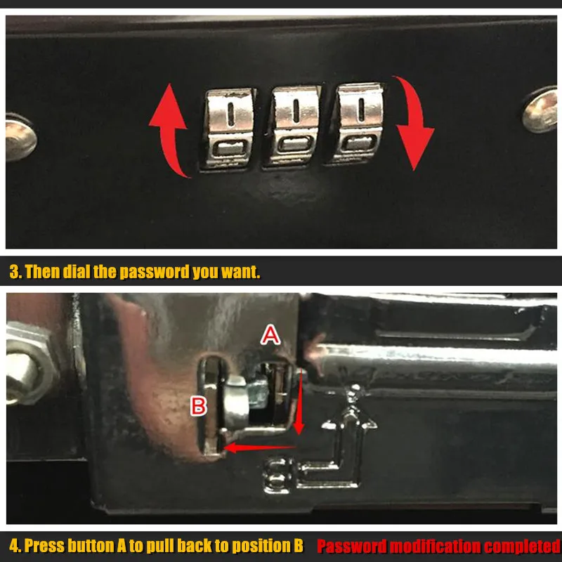 S:15x12cm Metall Mini Safe Box versteckt Geheimnis Safe Schlüssels chloss Geld Münze Bankkarte Schmuck Private Tagebuch Lagerung Passwort Schließfach