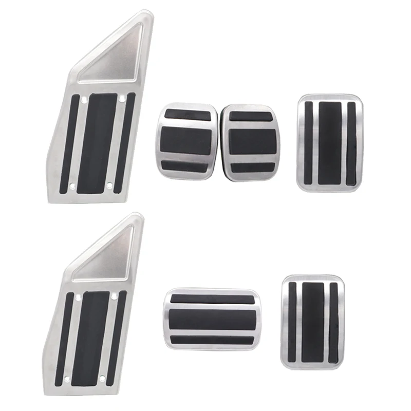 Car Rest Brake Accelerator Fuel Gas Pedal Cover Pad For Peugeot 3008 5008 GT 2017 2018 2019 LHD Pedal Pad Mats Cover Accessories