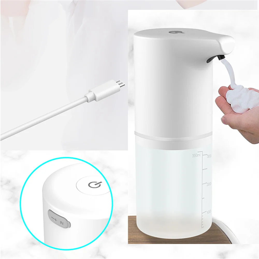 USB Charging Automatic Induction Foam Soap Dispenser Smart Sensor Liquid Soap Dispenser Auto Touchless Hand Sanitizer Dispenser