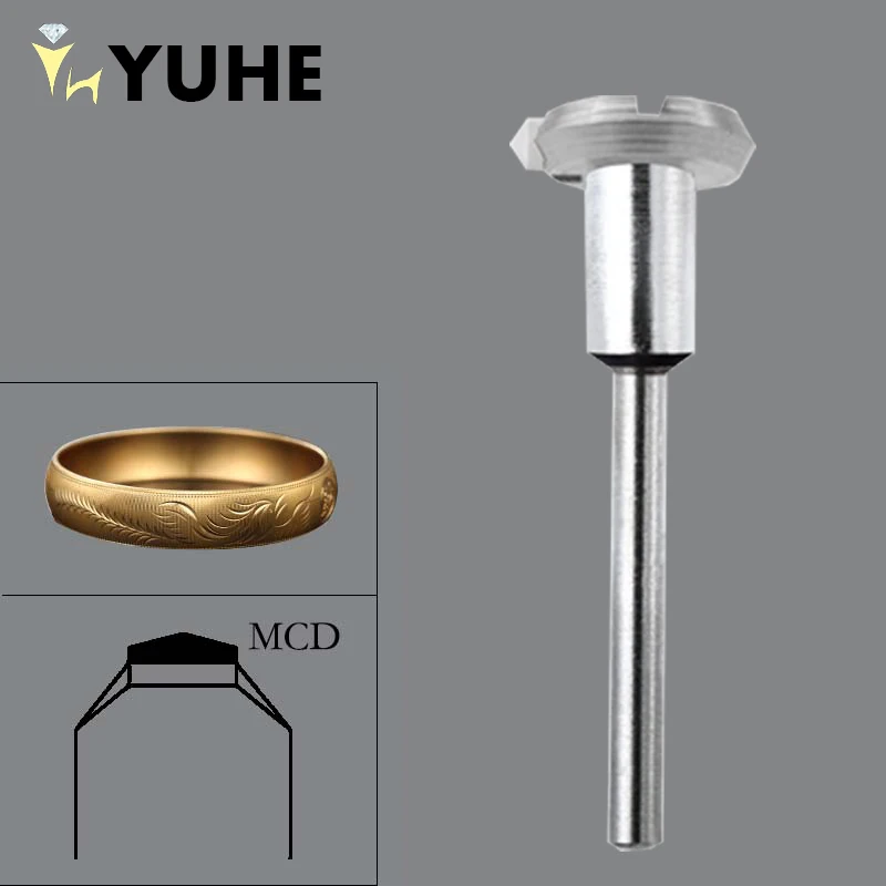 YuHe Jewelry Cutting Carving Mold MCD Diamond Cutting Flywheel Handle Used For Metal Carving Drilling Polishing CNC Machine