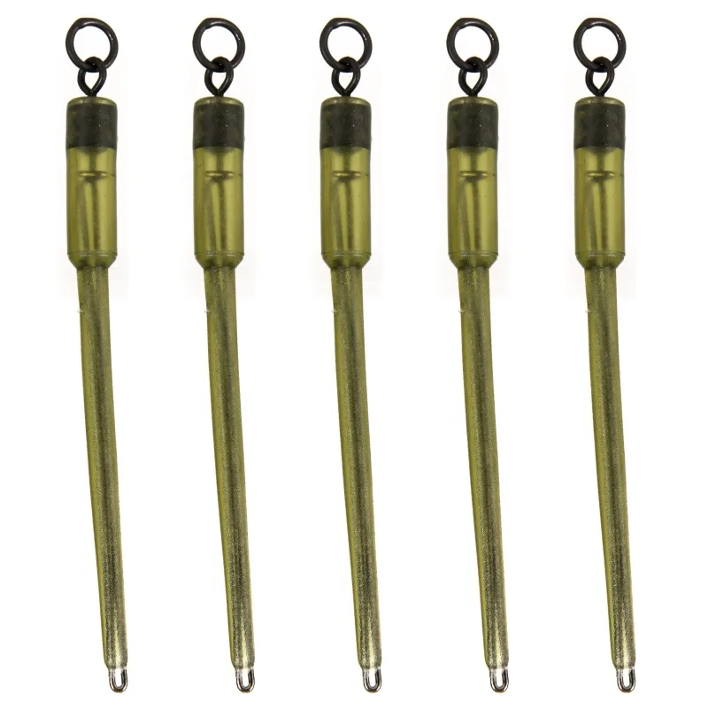 5Pcs/Bag Carp Fishing Connector Swivels PVA Tube Bag Stems Solid Bags Stem Lead Insert End Terminal Tackle