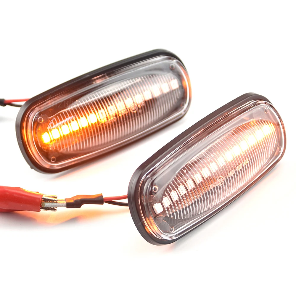 Dynamic Blinker Sequential Flasher Light Side Marker Lamp For Land Rover Discovery 2 1999-2004 Defender Freelander 1 2002-2005