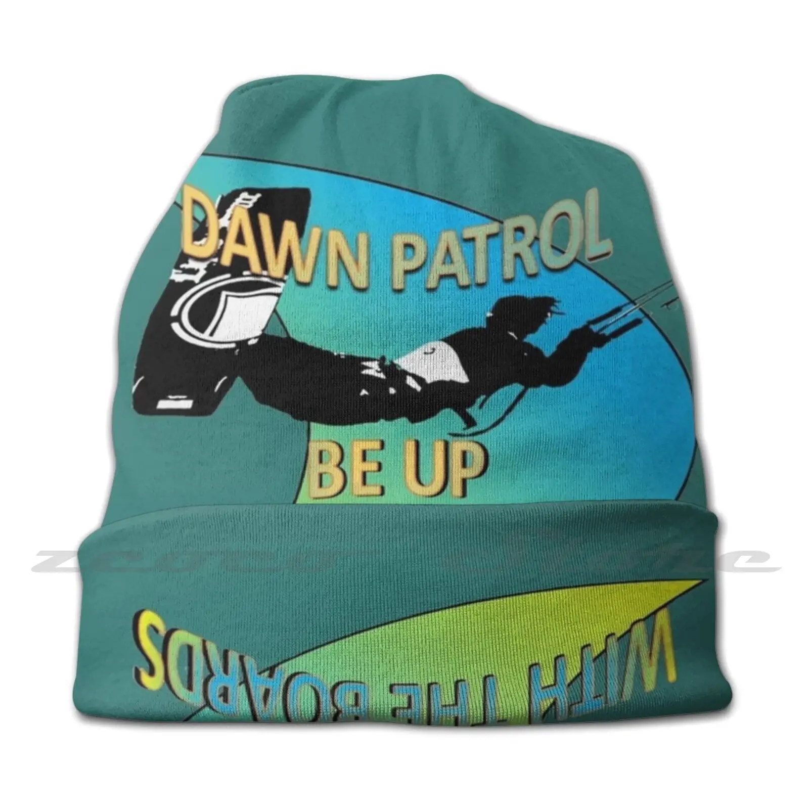 Dawn Patrol-Be Up With The Boards Kitesurf Knit Hat Elastic Soft Personalized Pattern Present Cap Kitesurf Kiteboard