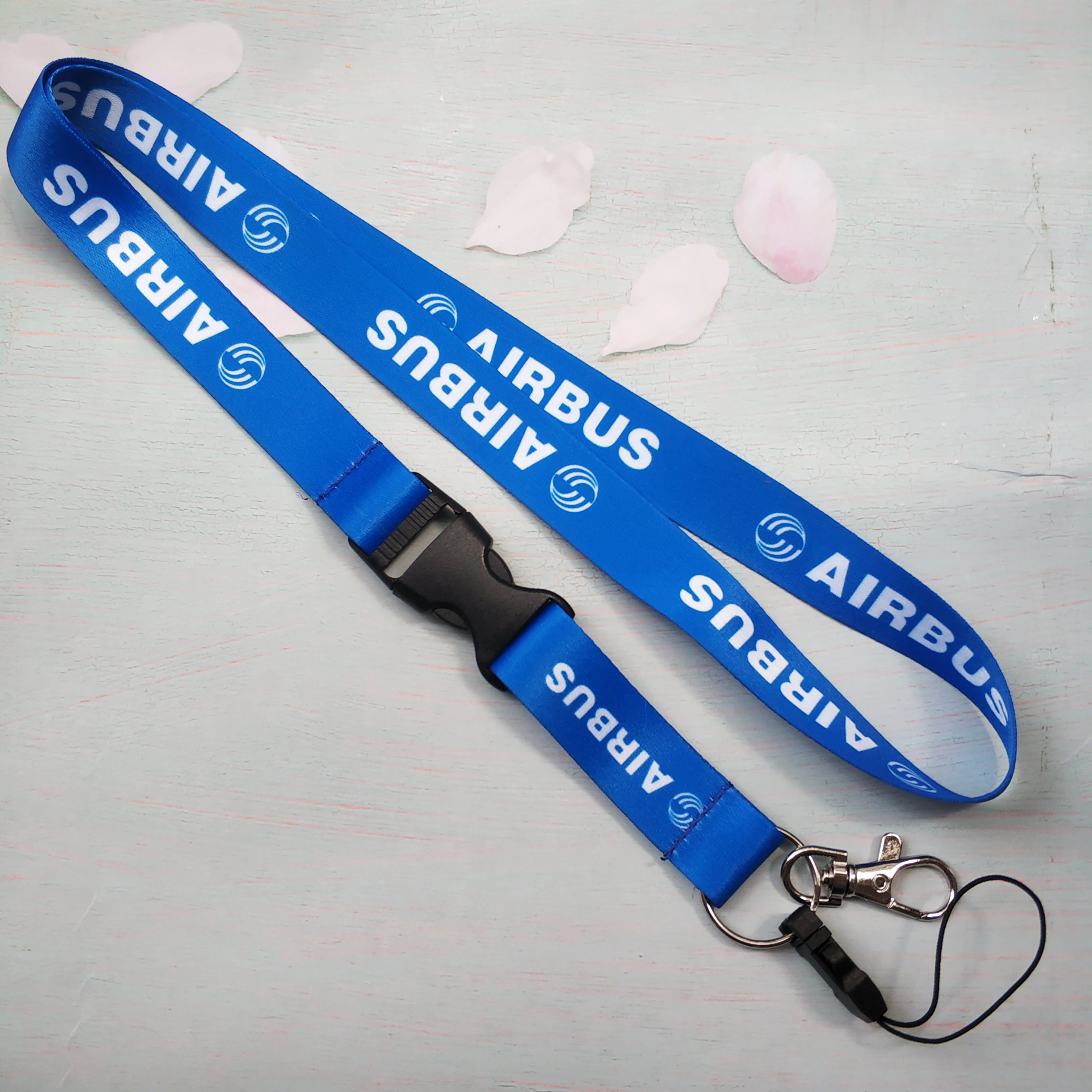 1 PC Blue AIRBUS Lanyards Neck Strap for Phone Strap Lanyard for Keys ID Card Gym Phone Straps USB Badge Holder Airbus Neckband