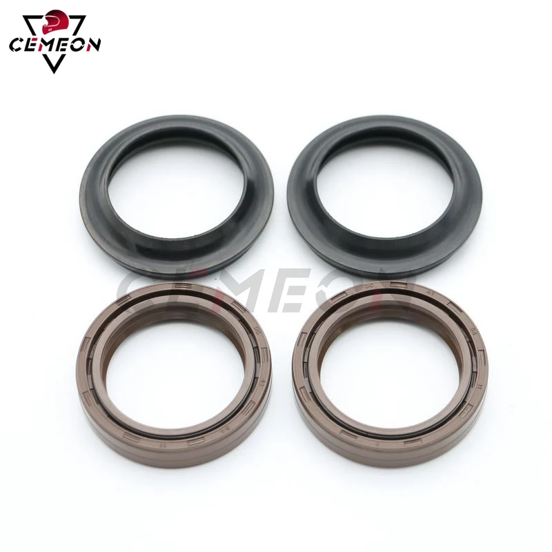 Fork seal For Yamaha FZX750 Rieju MRT125 Marathon125 Motorcycle front shock absorber front fork oil seal and dust cap